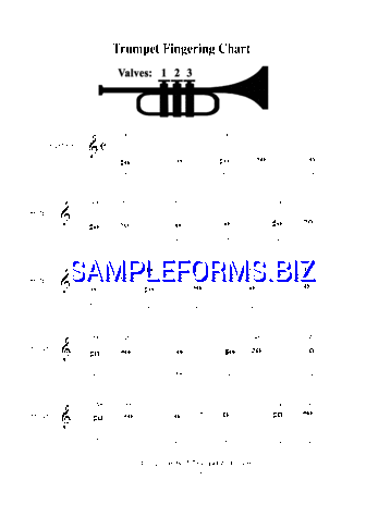 Trumpet Fingering Chart 2 pdf free